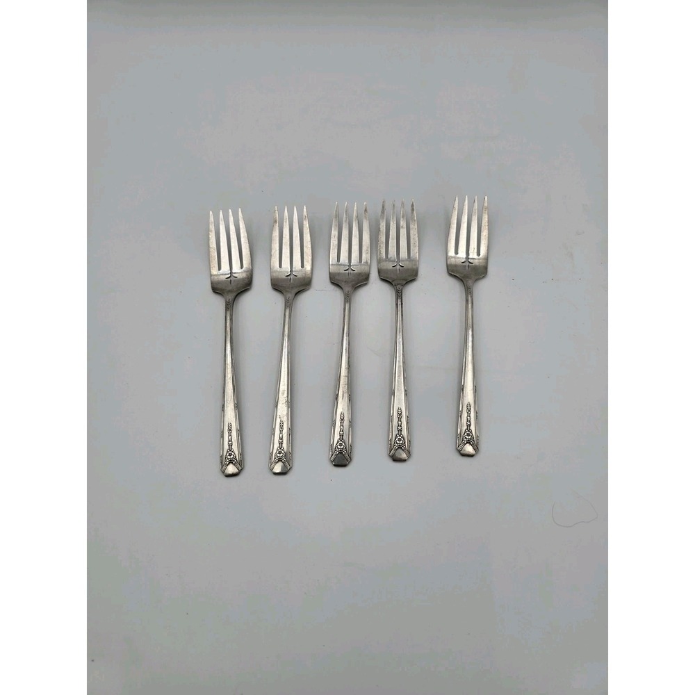 Milady Community  Silver Plate Salad Forks (Set of 5) Oneida Silverplate